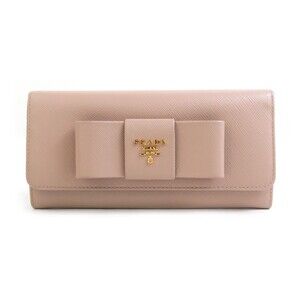 Auth Prada Bifold Long Wallet Pink #302969P23B